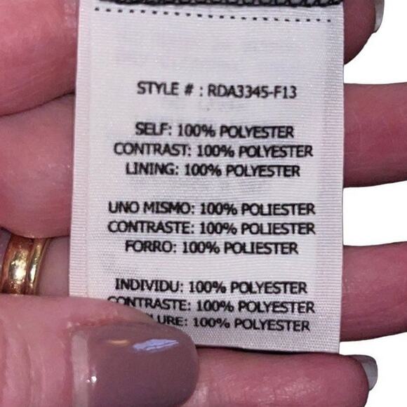 RYU black and cream tulle dress medium NWT - Picture 6 of 7